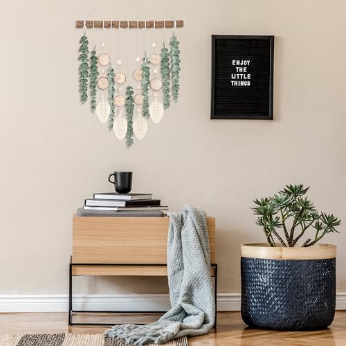 Eucalyptus Wall Hanging Decor with Wooden Stick