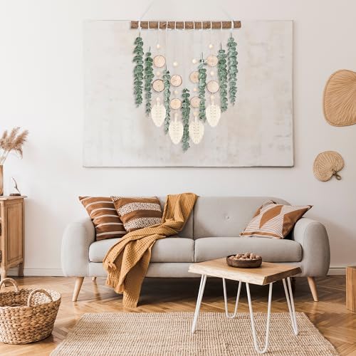 Eucalyptus Wall Hanging Decor with Wooden Stick