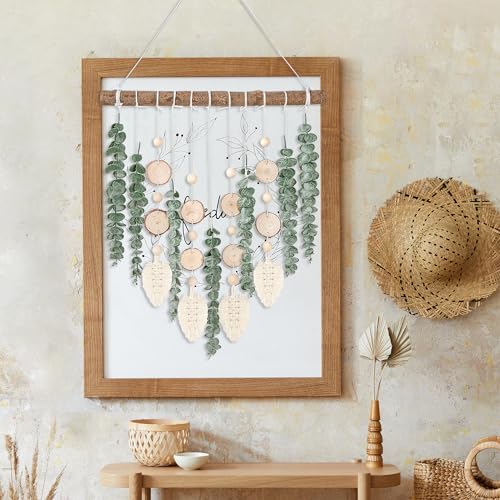 Eucalyptus Wall Hanging Decor with Wooden Stick