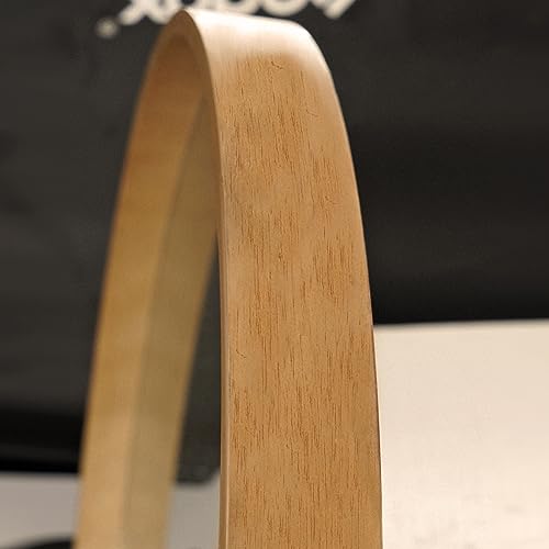 24 inch Round Wood Mirror for Bathroom and Entryway