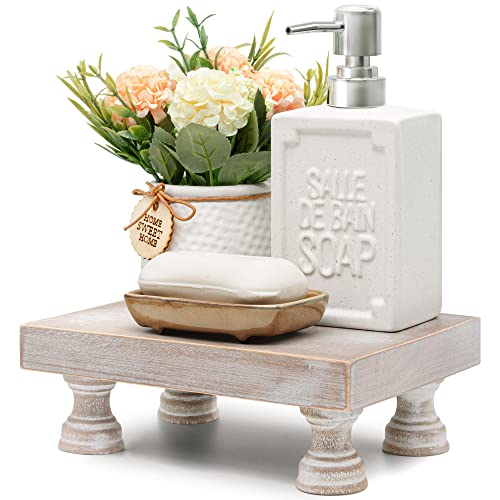 Rustic Farmhouse Riser: Decorative Stand for Home Decor