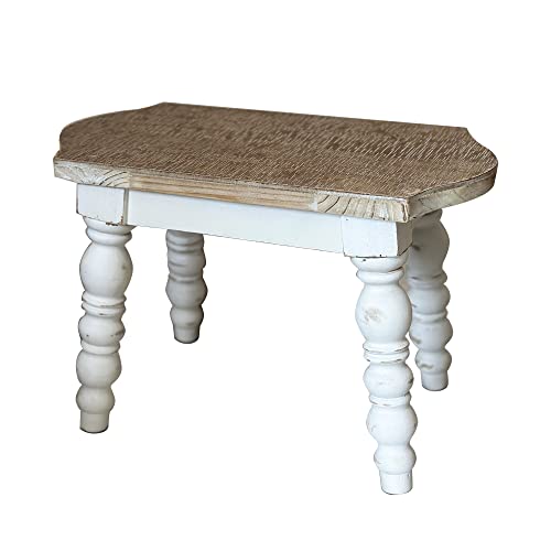 Dwellington Wooden Stool for Bathroom, Bedroom, Kitchen