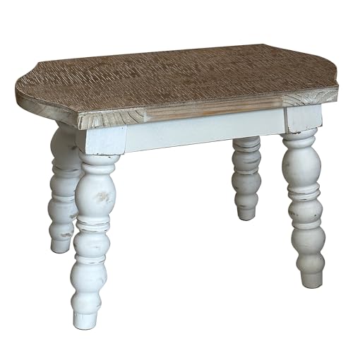 Dwellington Wooden Stool for Bathroom, Bedroom, Kitchen