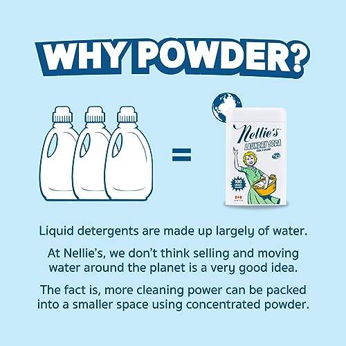 Nellie's Laundry Soda - Gentle & Environmentally Friendly - 100 Loads