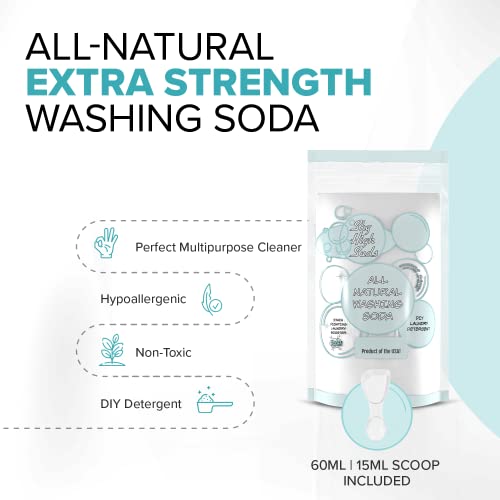Eco-Friendly 10lb All-Natural USA Washing Soda, Recyclable Bag