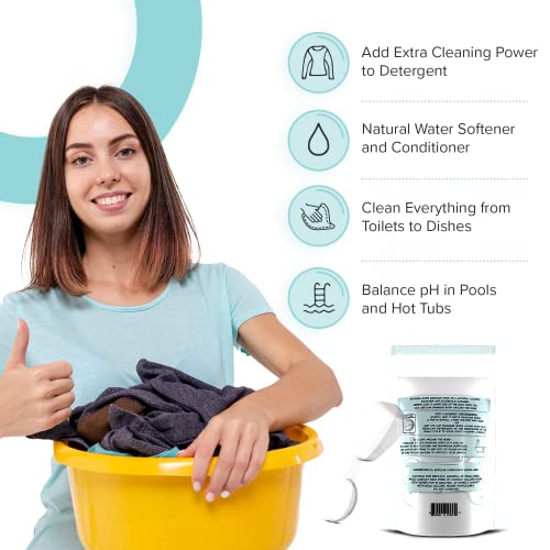 Eco-Friendly 10lb All-Natural USA Washing Soda, Recyclable Bag