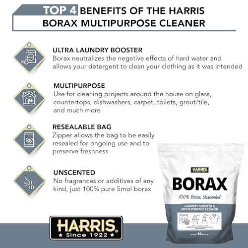 Harris Borax Powder Laundry Booster, 10lb (Unscented)