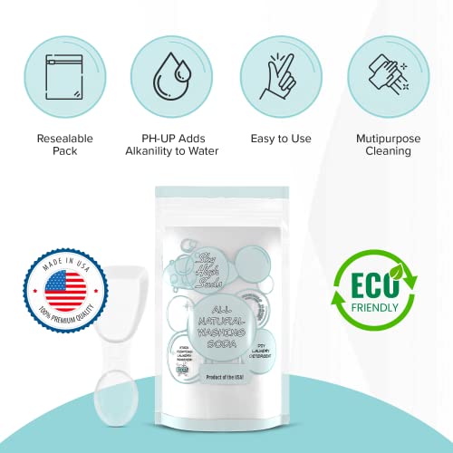 Eco-Friendly 10lb All-Natural USA Washing Soda, Recyclable Bag