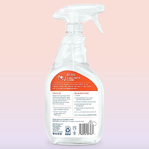 ECOS Plant-Based Multi-Surface Cleaner Spray, Orange, 22 oz