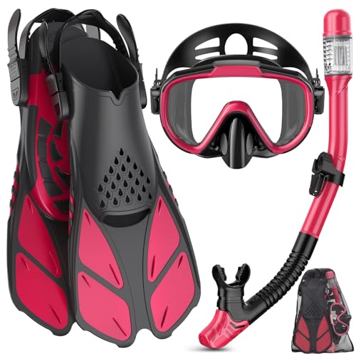 Ubekezele 4-in-1 Snorkel Set for Adults, Panoramic View