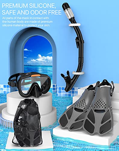 4-in-1 Snorkeling Set for Men Women - Ubekezele