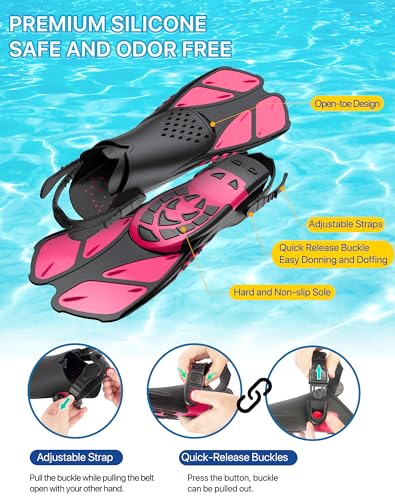 Ubekezele 4-in-1 Snorkel Set for Adults, Panoramic View