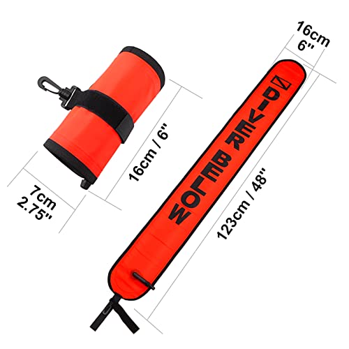4ft Scuba Diving Signal Tube Surface Marker Buoy