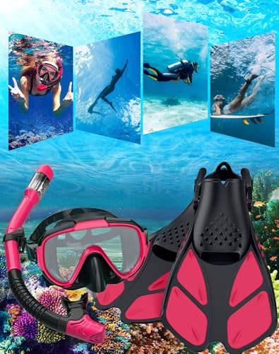 Ubekezele 4-in-1 Snorkel Set for Adults, Panoramic View