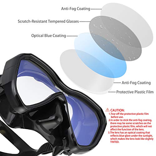 LUXPARD Anti-Fog Snorkel Set with Panoramic View