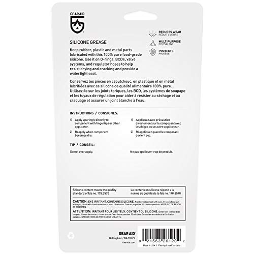 Dive Gear Silicone Grease and Rubber Lubricant