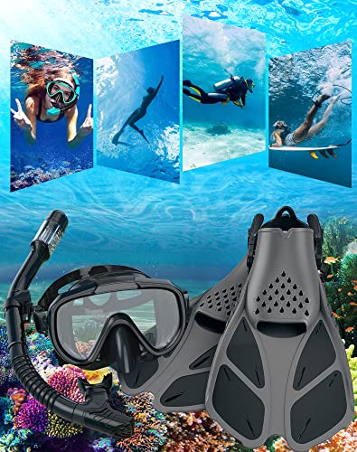 4-in-1 Snorkeling Set for Men Women - Ubekezele