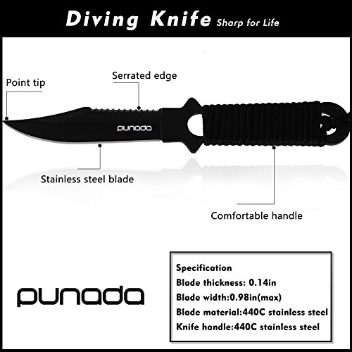 Punada Dive Knife Set with Thigh Holster