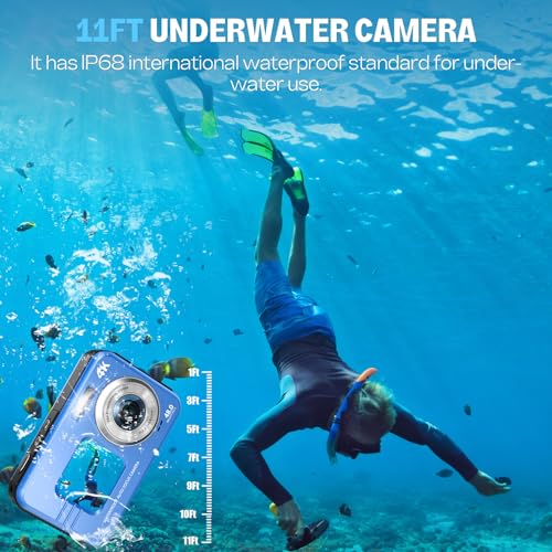 UHD 4K Underwater Camera with Autofocus and 16X Zoom