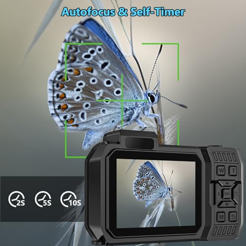 8K UHD Underwater Camera 33FT Autofocus 70MP Dual-Screen