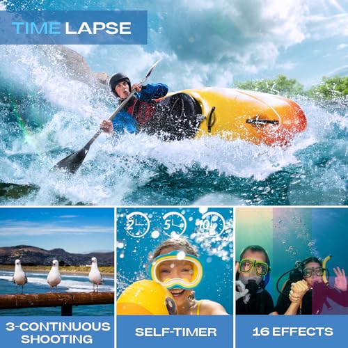 UHD 4K Underwater Camera with Autofocus and 16X Zoom