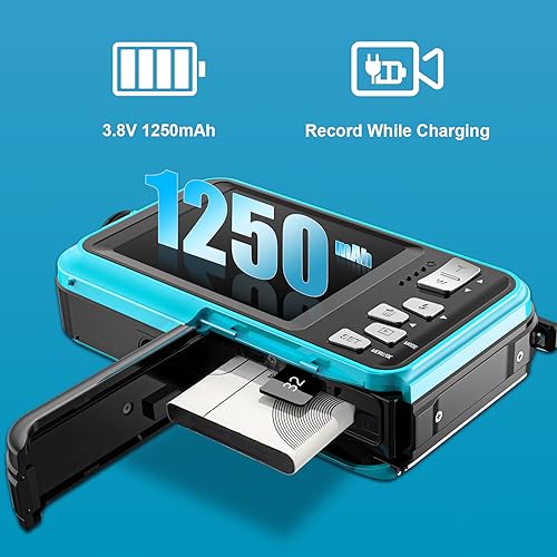 Underwater Diving Camera with Dual-Screen Selfie 4K