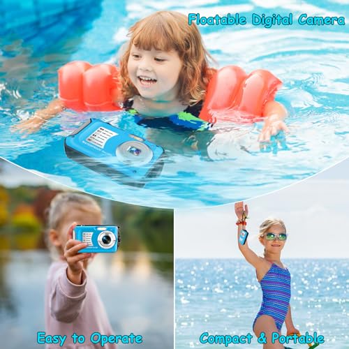 Compact Waterproof Underwater Camera with 32GB Card