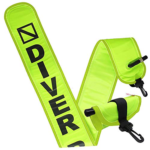 4' Neon Yellow Scuba Diving Surface Marker Tube