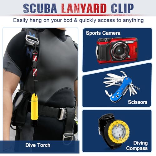 2Pack Scuba Lanyard Clip for Underwater Diving Cameras