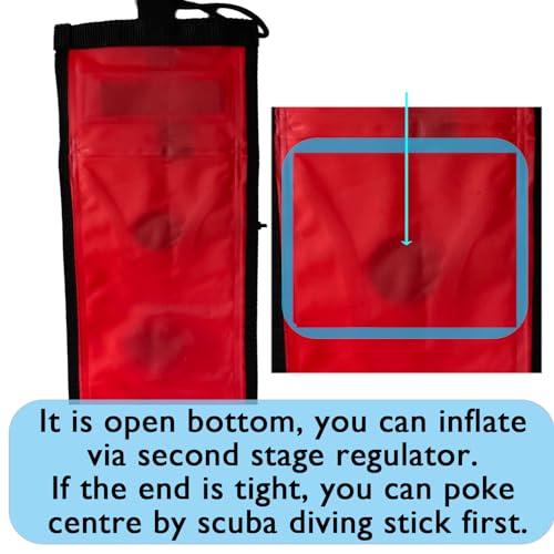 4ft DSMB with 100ft Finger Spool Reel for Diving