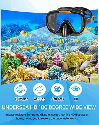 4-in-1 Snorkeling Set for Men Women - Ubekezele