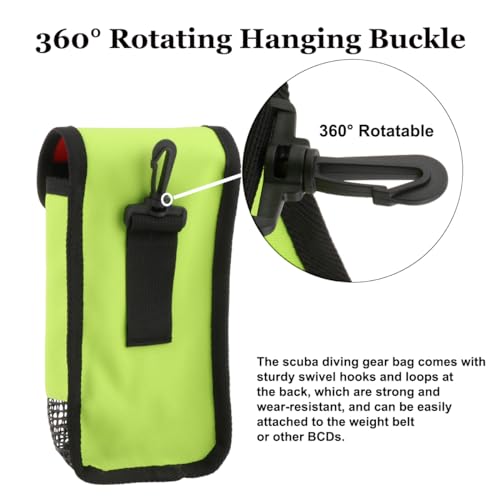 Fiozinx Finger Reel/SMB Buoy Storage Bag (Green)