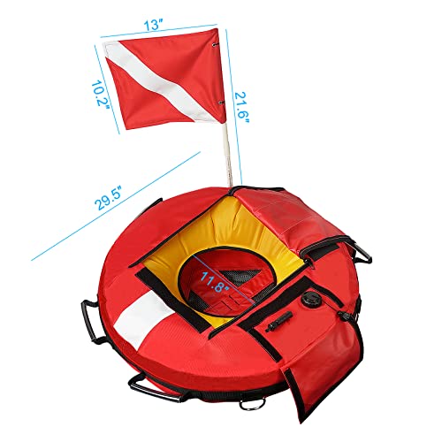 Luwint Inflatable Dive Buoy with Training Signal Flag