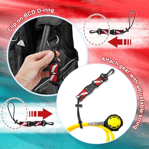 2Pack Scuba Lanyard Clip for Underwater Diving Cameras