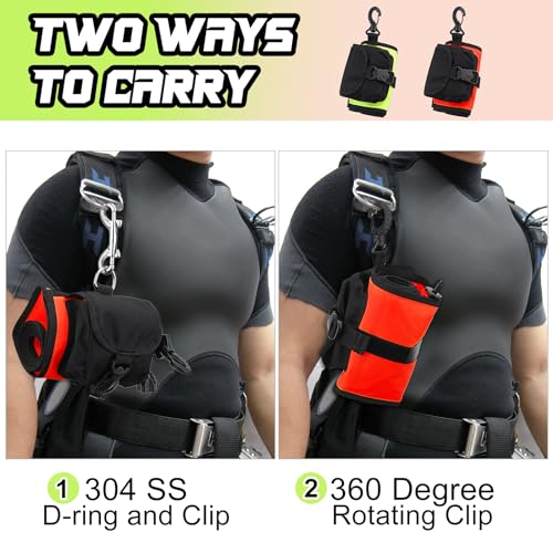 High Visibility Surface Marker Buoy with Dive Reel