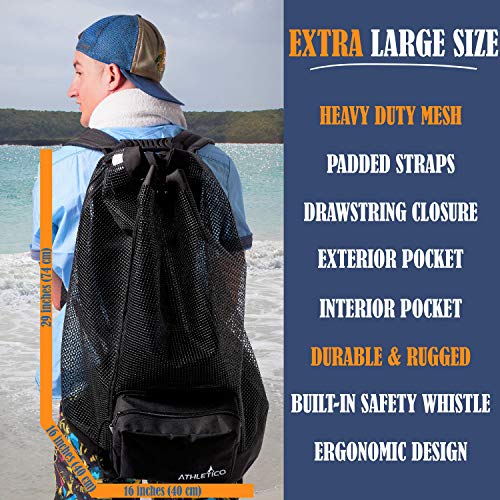 XL Mesh Backpack for Scuba Diving Gear and Equipment