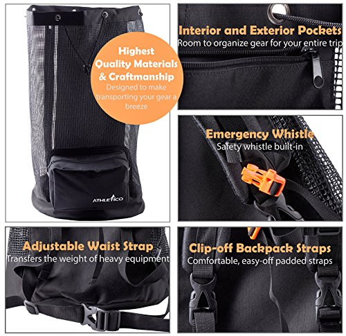 XL Mesh Backpack for Scuba Diving Gear and Equipment