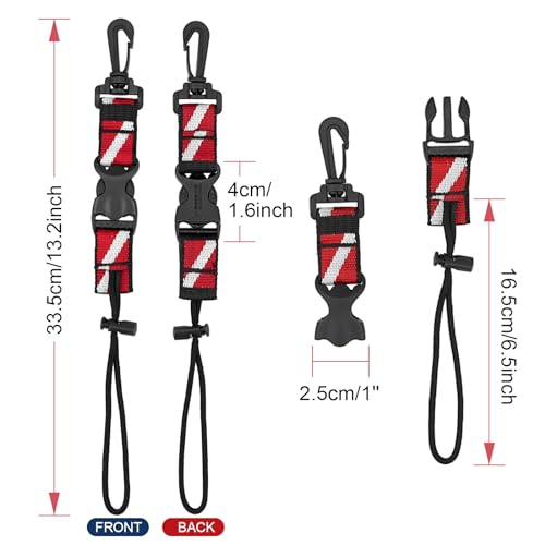 2Pack Scuba Lanyard Clip for Underwater Diving Cameras