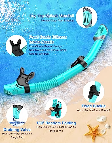 Adults Snorkel Set with 180° Panoramic View