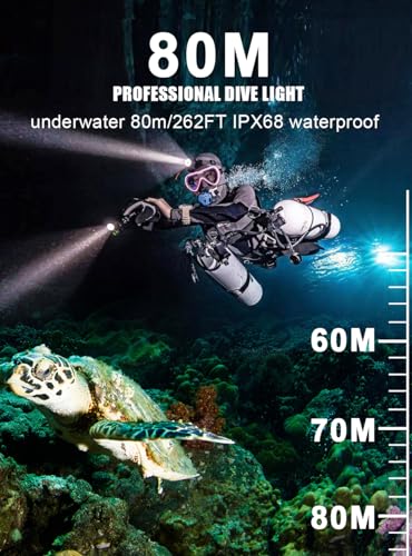 Professional Underwater Dive Light - Waterproof Headlamp
