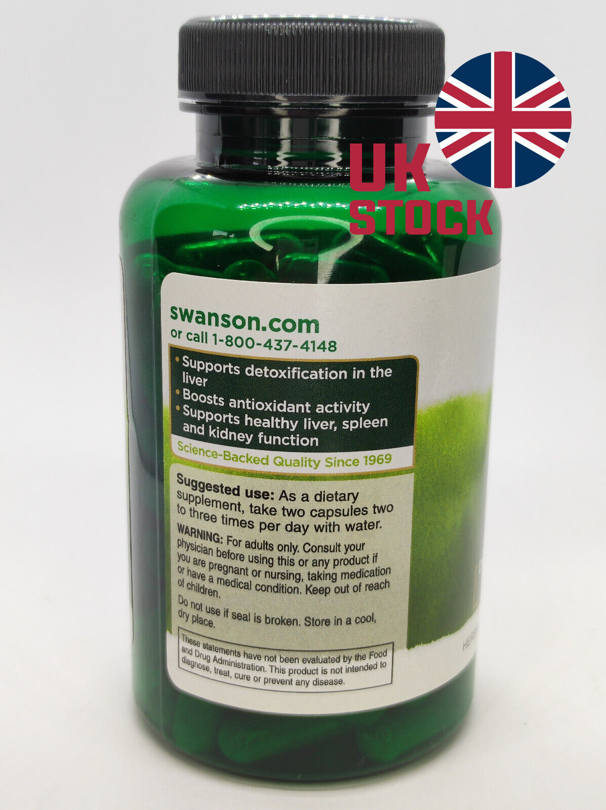 Full Spectrum Milk Thistle for Detox (100 Capsules)
