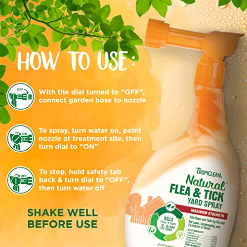 TropiClean Natural Tick Yard Spray | 32oz | USA
