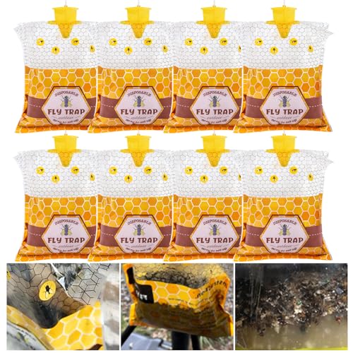 Outdoor Hanging Fly Trap with Disposable Bait