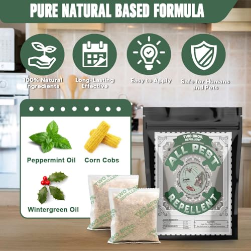 Natural Peppermint Pest Repellent Pouches - Pack of 10