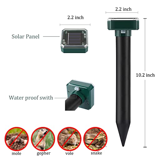 10 Pack Solar Powered Animal Control Spikes