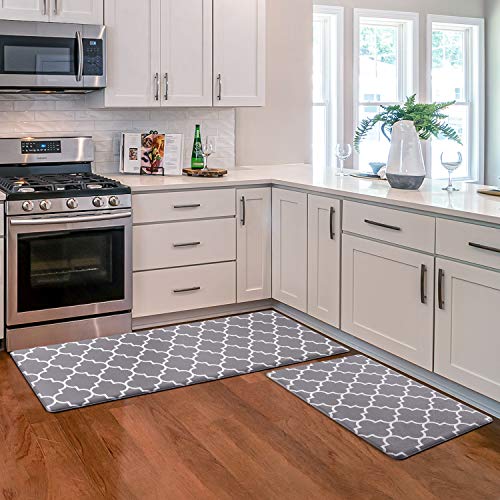 Cushioned Anti-Fatigue Kitchen Mats [2 PCS] - Waterproof