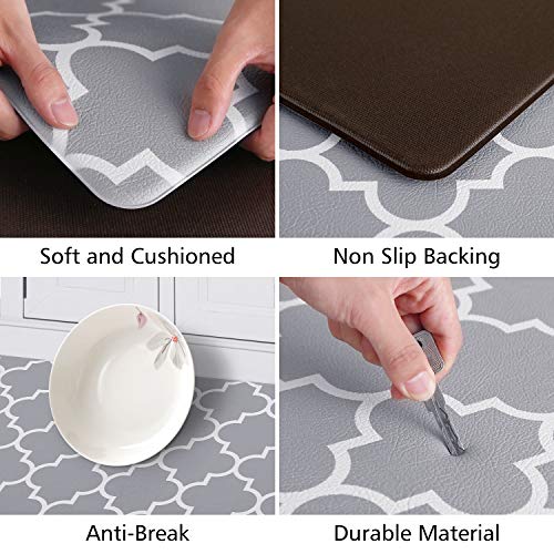 Cushioned Anti-Fatigue Kitchen Mats [2 PCS] - Waterproof