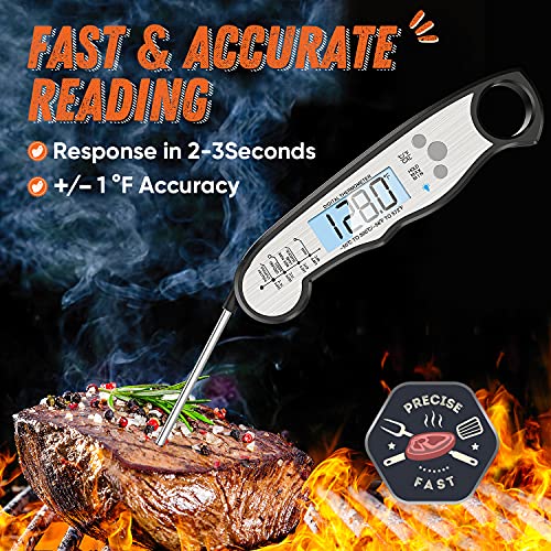 Waterproof Digital Meat Thermometer for Cooking & Grilling