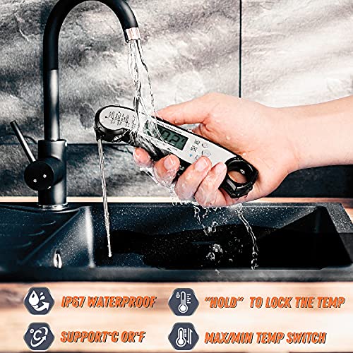 Waterproof Digital Meat Thermometer for Cooking & Grilling