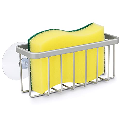 Kitchen Sink Caddy Sponge Holder, Mat Silver